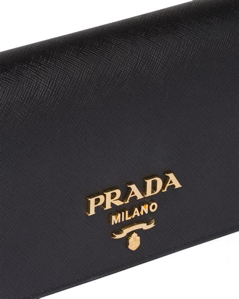 Mini Sac En Cuir Saffiano Noir 